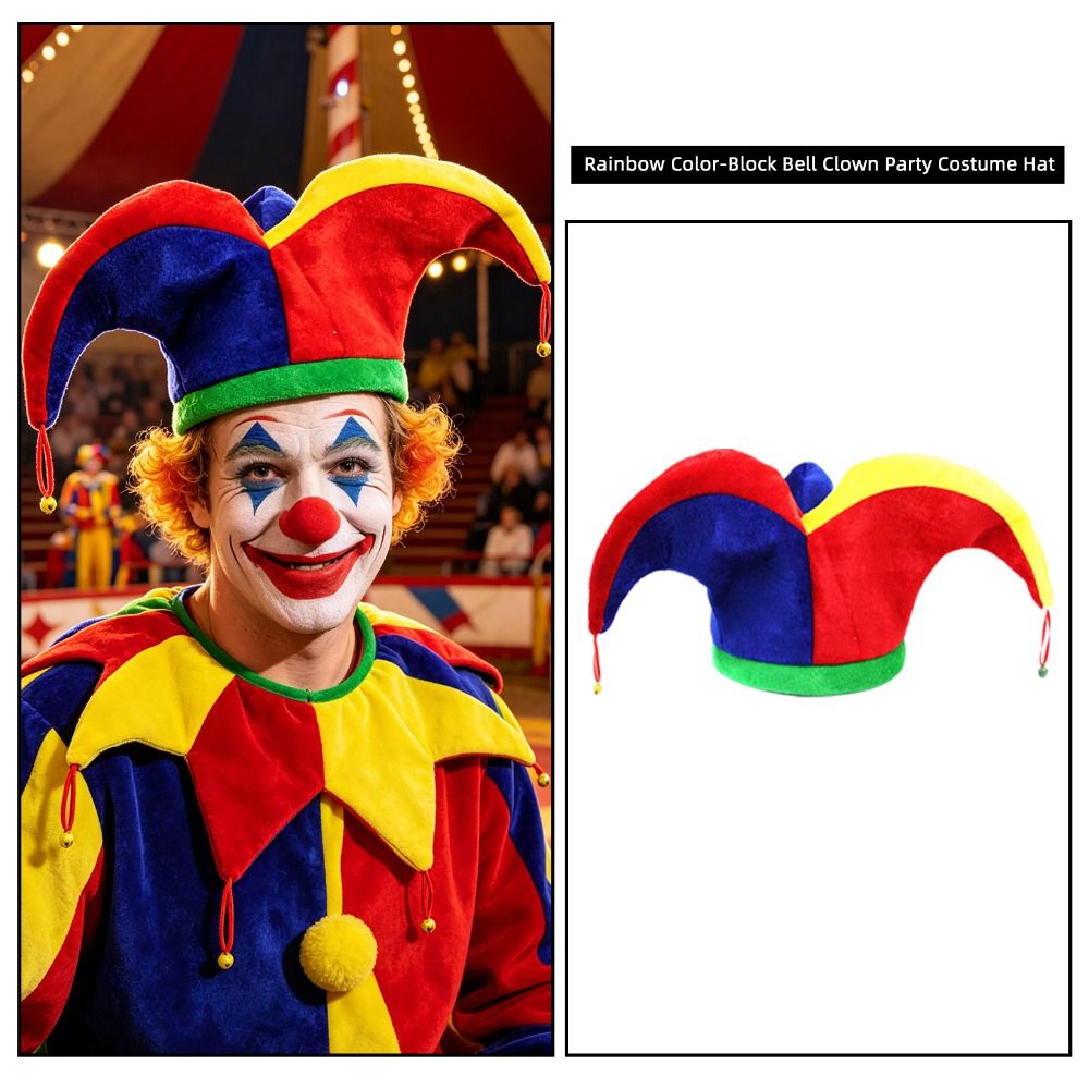 Cap Prop Multicolor Clown Hat  - Free Cosplay Prop Patterns 评论和价格