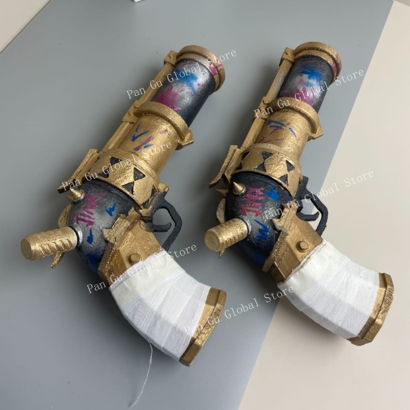 28cm/11.02in Jinx Pistol Custo - Cosplay Prop Display 评论和价格