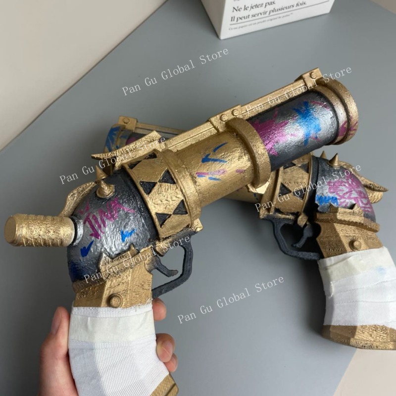28cm/11.02in Jinx Pistol Custo - Cosplay Prop Display 评论和价格