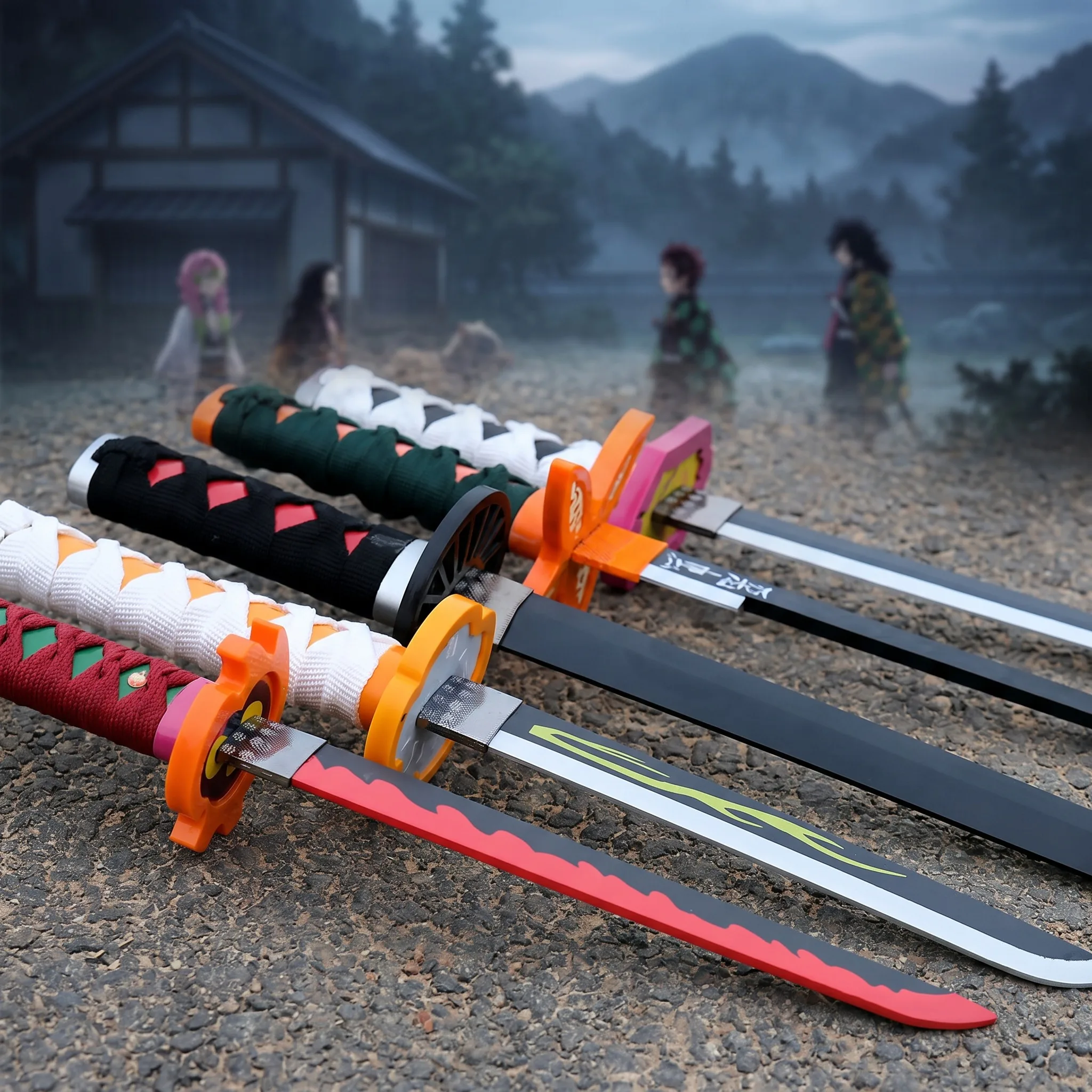 72 104cm Demon Slayer Katana T - Cosplay Prop Display 评论和价格