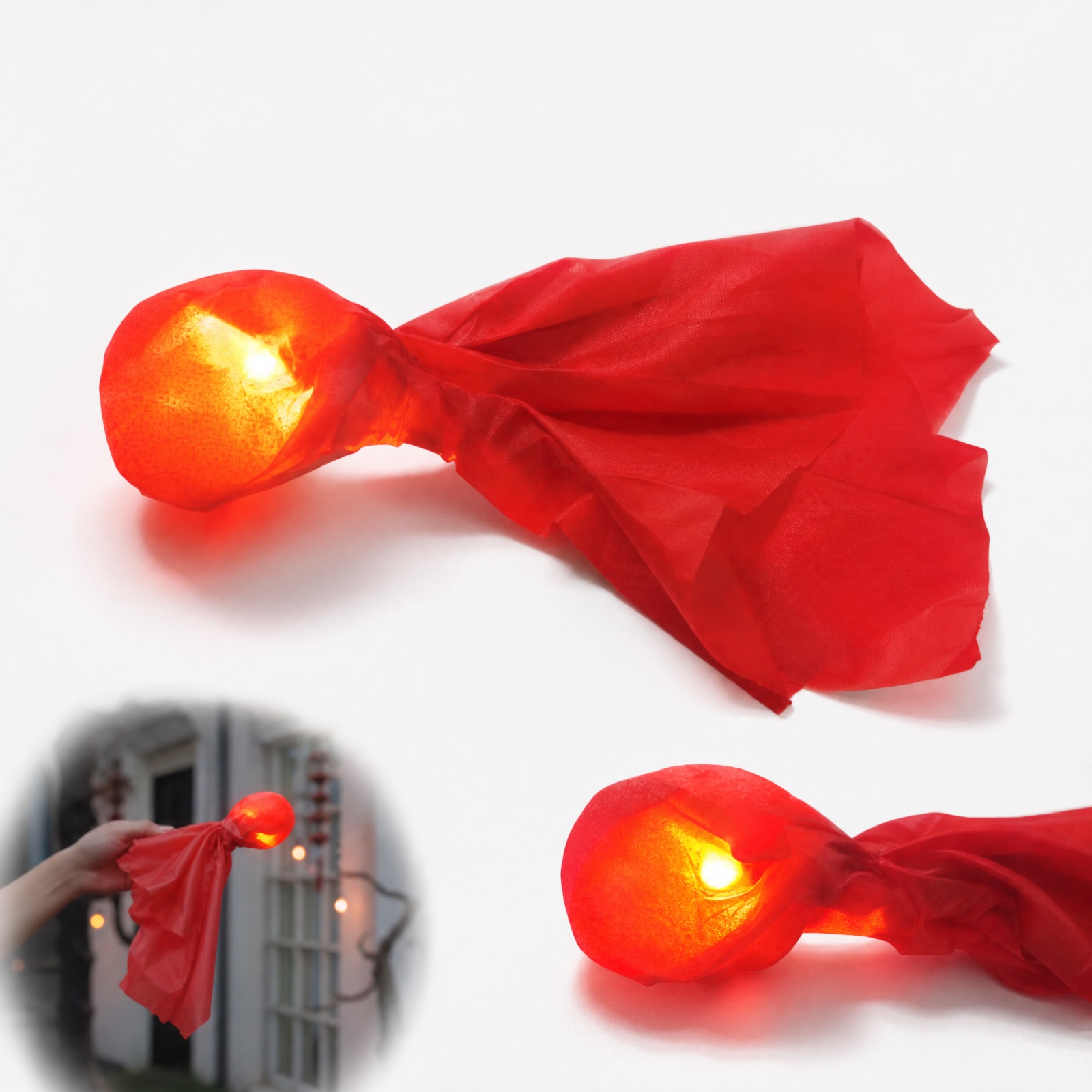Halloween Hanging Floating Fir - Cosplay Fireball Prop 评论和价格
