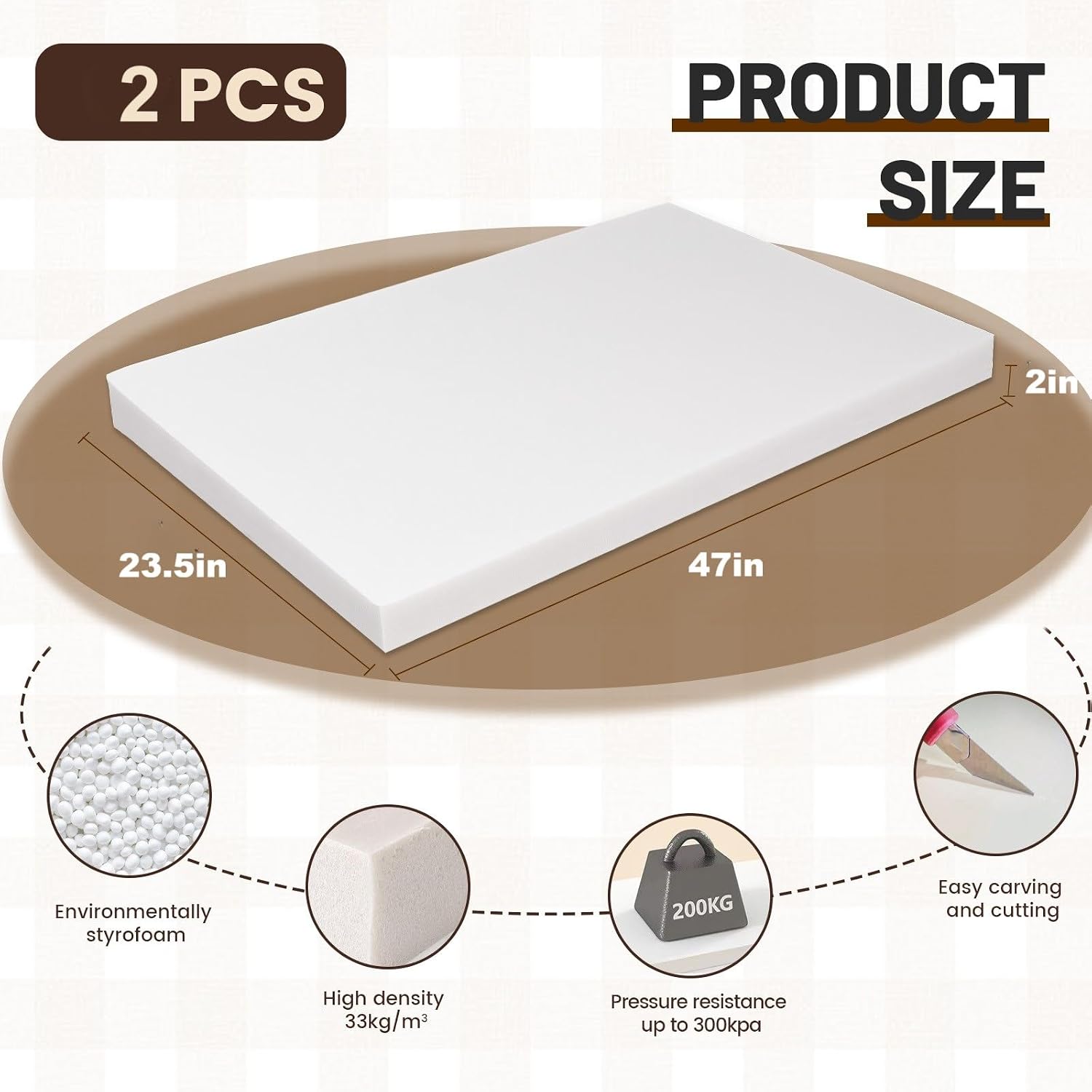 High Density XPS Large Foam Bo - Easy Cosplay Prop 评论和价格
