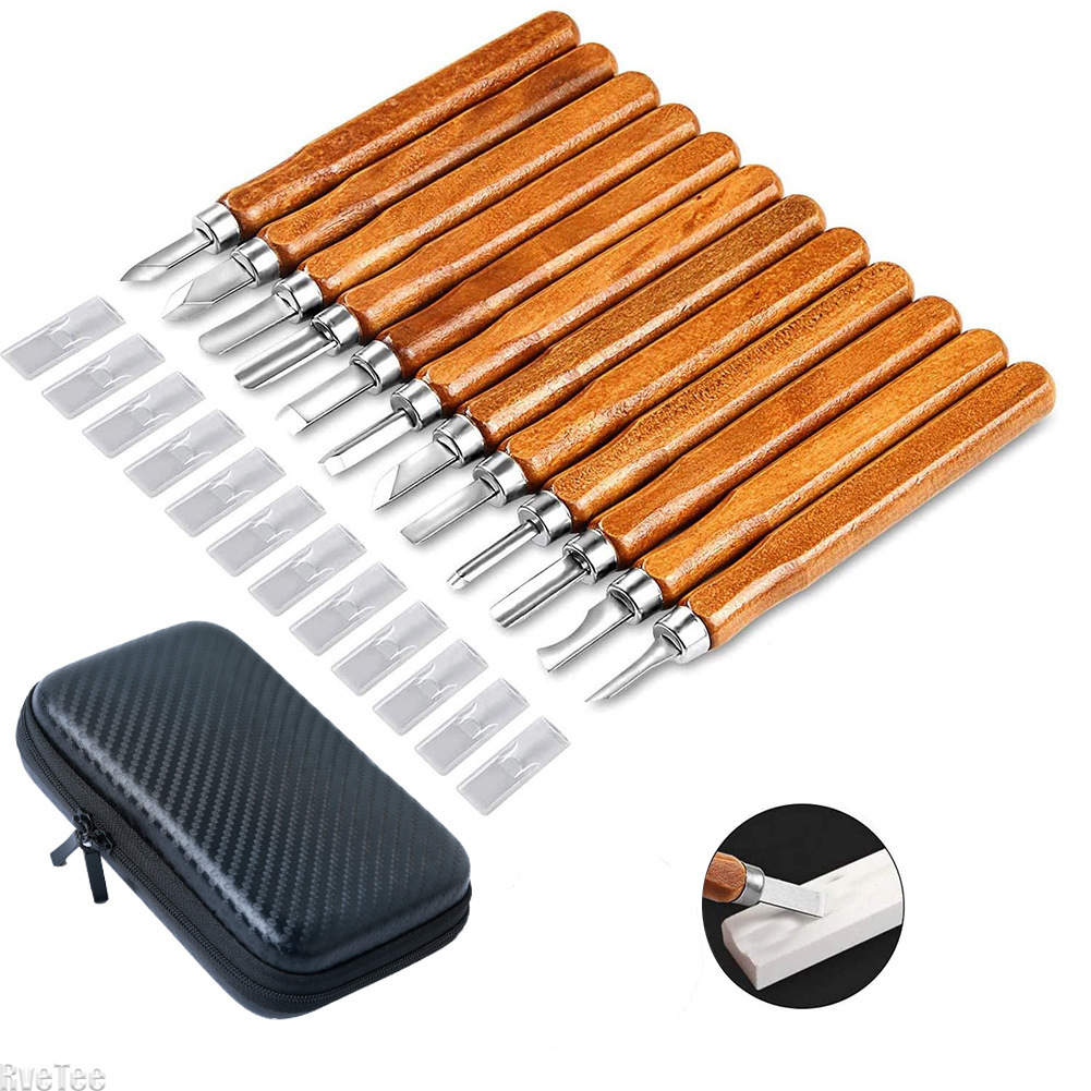 12Pcs SK2 Woodworking Carving  - Craft Knife Set 评论和价格